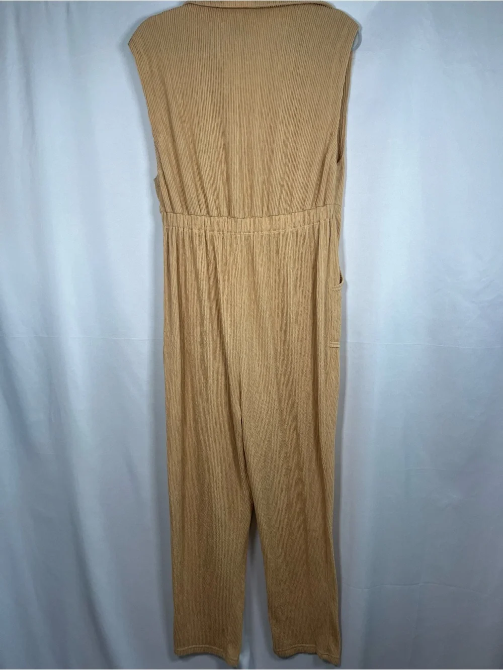 🛍️SALE Free people beach carousel slouchy vneck collar jumpsuit cotton gauze xs